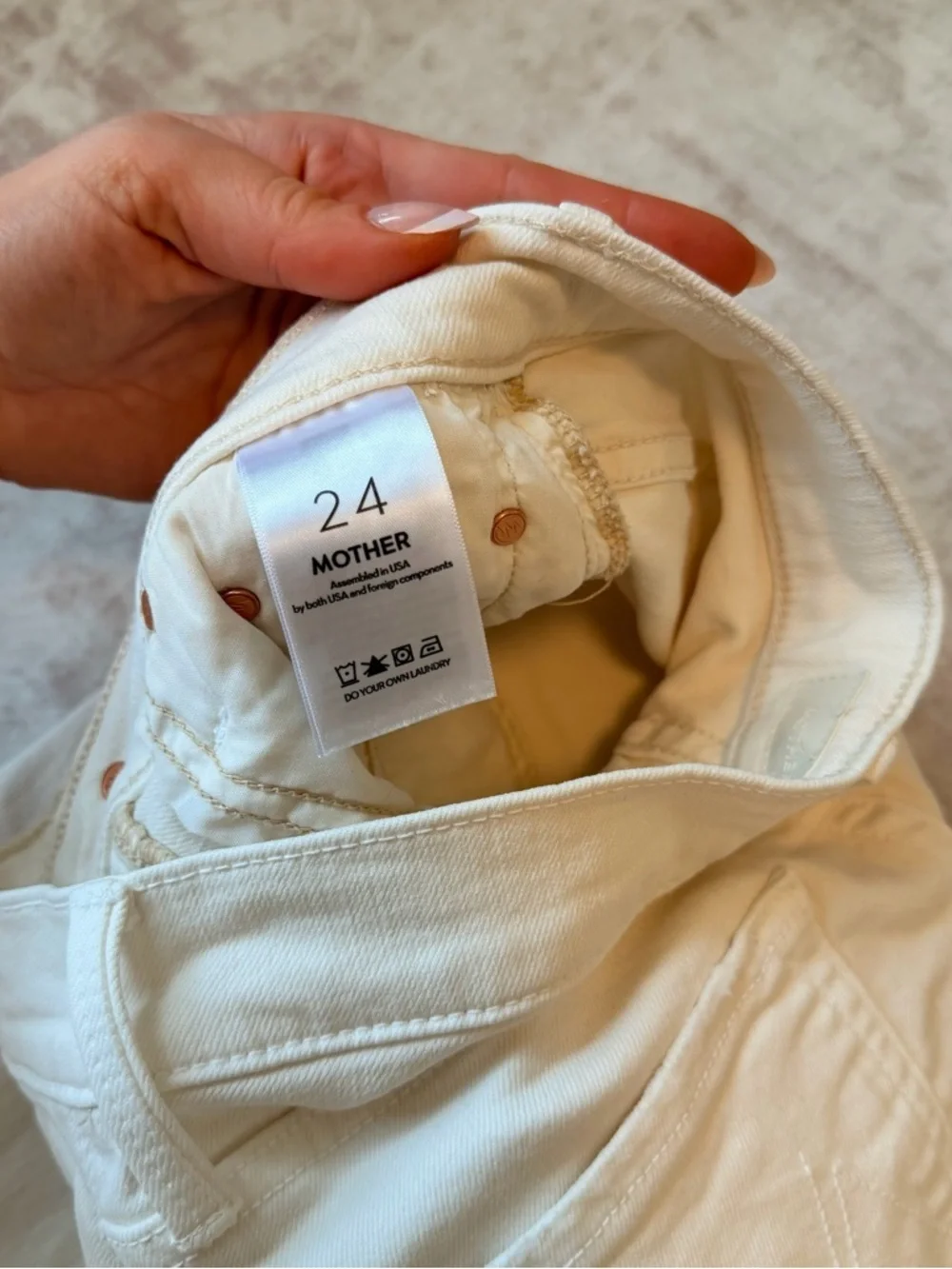 MOTHER THE TOMCAT ANKLE - CREAM PUFFS